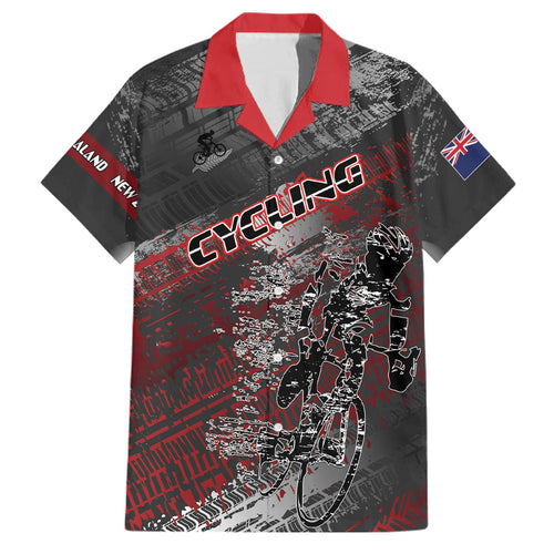Personalised Cycling New Zealand Family Matching Long Sleeve Bodycon Dress and Hawaiian Shirt Aotearoa Pride Sportswear