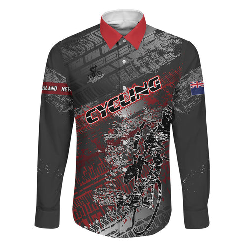 Personalised Cycling New Zealand Family Matching Off Shoulder Short Dress and Hawaiian Shirt Aotearoa Pride Sportswear