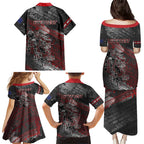 Personalised Cycling New Zealand Family Matching Puletasi and Hawaiian Shirt Aotearoa Pride Sportswear