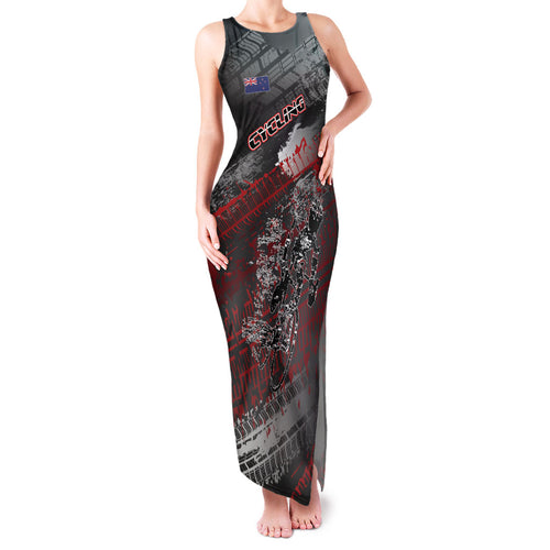 Personalised Cycling New Zealand Family Matching Tank Maxi Dress and Hawaiian Shirt Aotearoa Pride Sportswear