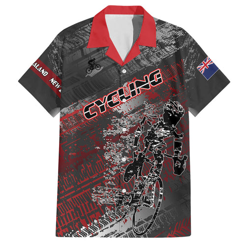 Personalised Cycling New Zealand Hawaiian Shirt Aotearoa Pride Sportswear