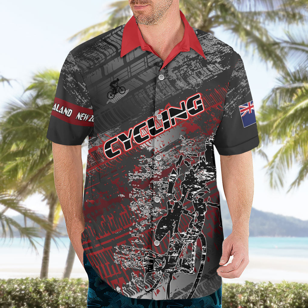 Personalised Cycling New Zealand Hawaiian Shirt Aotearoa Pride Sportswear