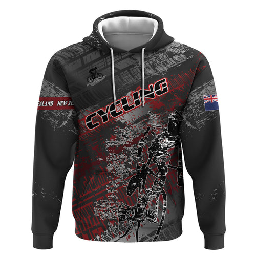 Personalised Cycling New Zealand Hoodie Aotearoa Pride Sportswear