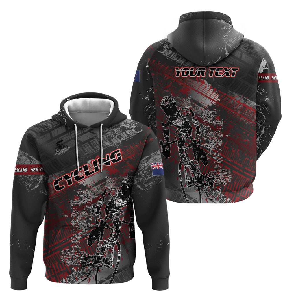 Personalised Cycling New Zealand Hoodie Aotearoa Pride Sportswear