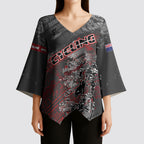 Personalised Cycling New Zealand Kimono Sleeve Blouse Aotearoa Pride Sportswear