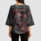 Personalised Cycling New Zealand Kimono Sleeve Blouse Aotearoa Pride Sportswear