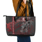 Personalised Cycling New Zealand Leather Tote Bag Aotearoa Pride Sportswear