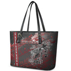 Personalised Cycling New Zealand Leather Tote Bag Aotearoa Pride Sportswear