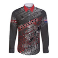 Personalised Cycling New Zealand Long Sleeve Button Shirt Aotearoa Pride Sportswear