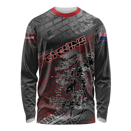Personalised Cycling New Zealand Long Sleeve Shirt Aotearoa Pride Sportswear