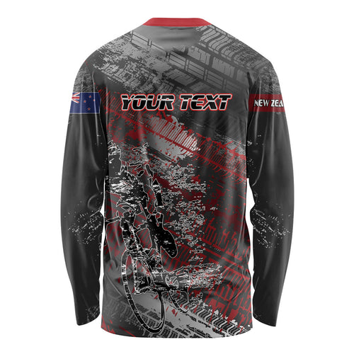 Personalised Cycling New Zealand Long Sleeve Shirt Aotearoa Pride Sportswear