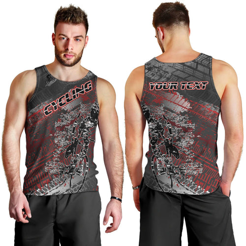 Personalised Cycling New Zealand Men Tank Top Aotearoa Pride Sportswear