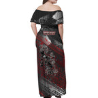 Personalised Cycling New Zealand Off Shoulder Maxi Dress Aotearoa Pride Sportswear