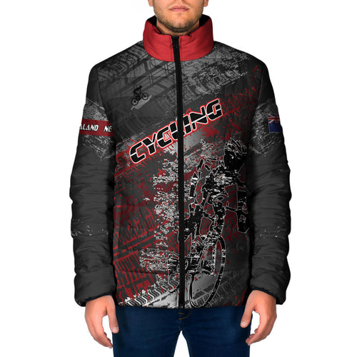 Personalised Cycling New Zealand Padded Jacket Aotearoa Pride Sportswear