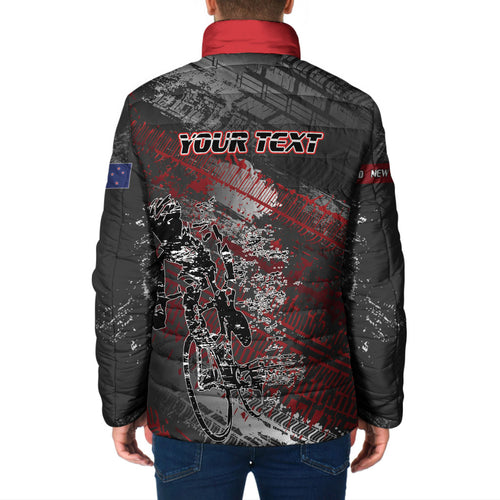 Personalised Cycling New Zealand Padded Jacket Aotearoa Pride Sportswear