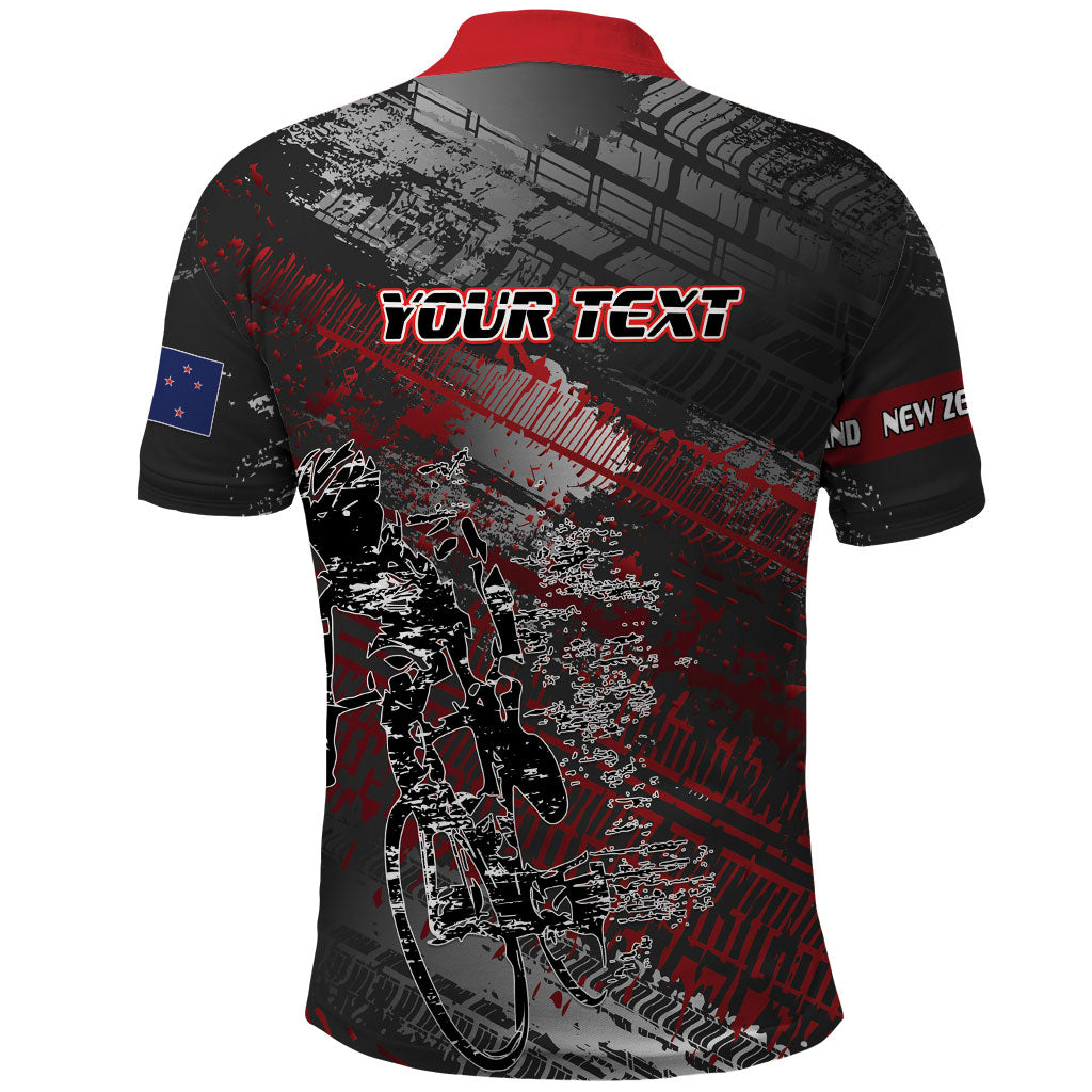 Personalised Cycling New Zealand Polo Shirt Aotearoa Pride Sportswear