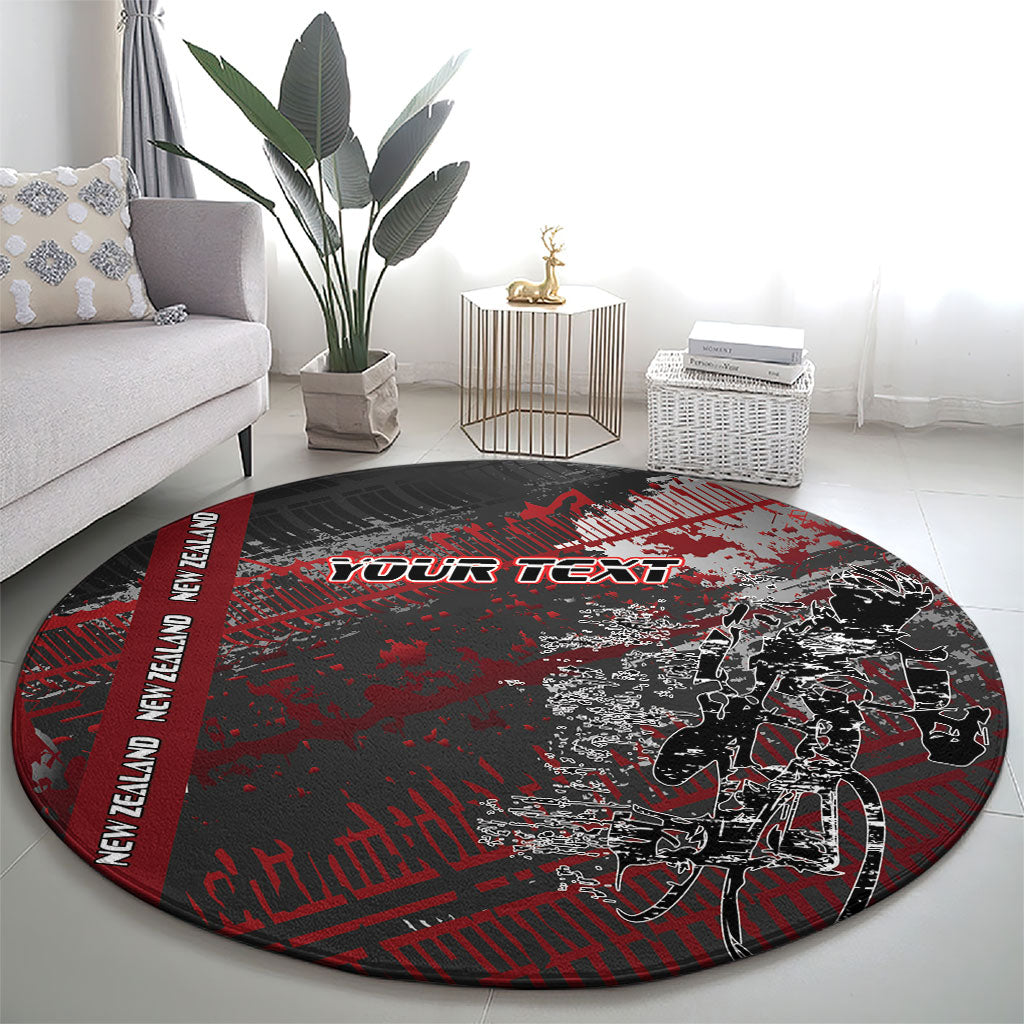 Personalised Cycling New Zealand Round Carpet Aotearoa Pride Sportswear