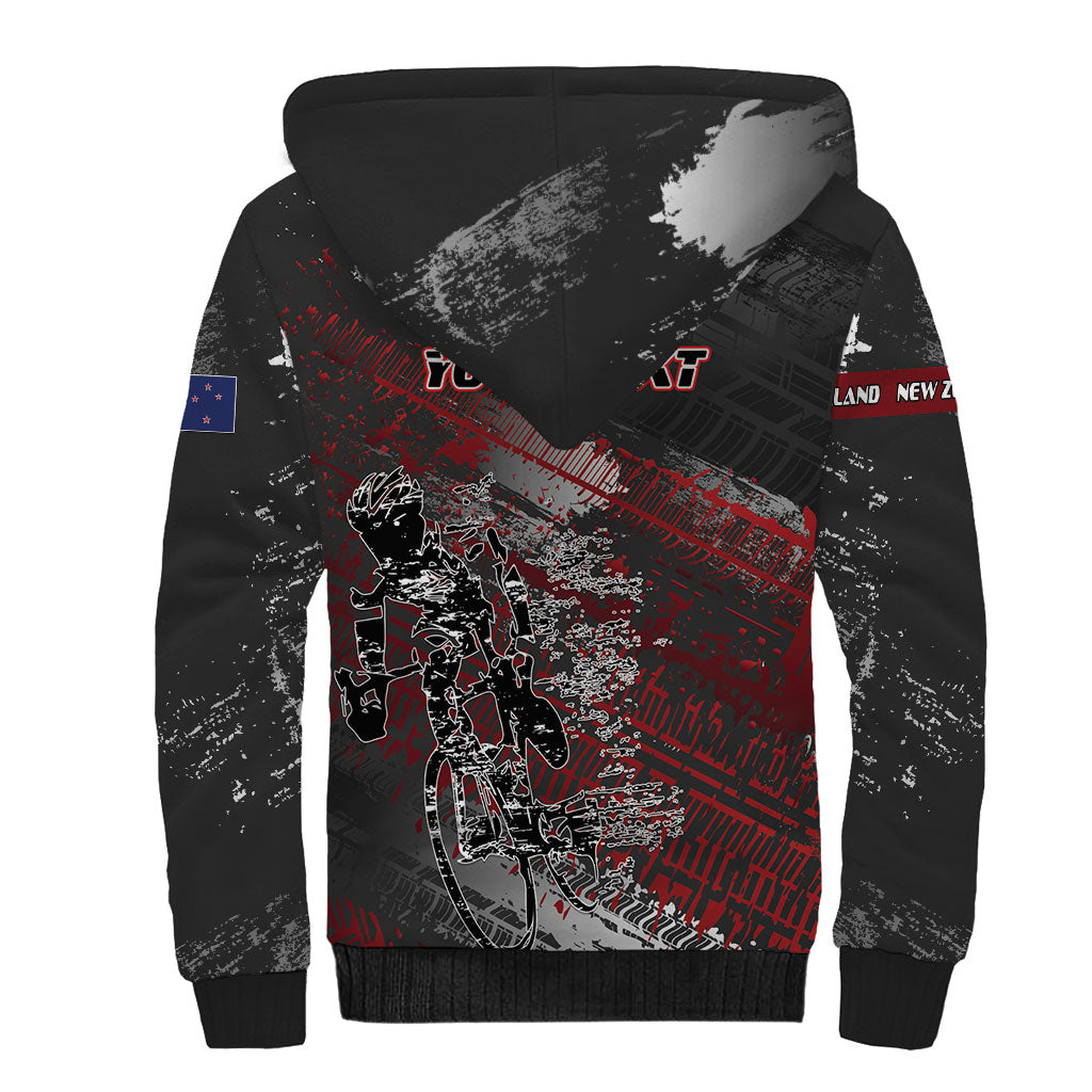Personalised Cycling New Zealand Sherpa Hoodie Aotearoa Pride Sportswear