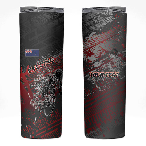 Personalised Cycling New Zealand Skinny Tumbler Aotearoa Pride Sportswear