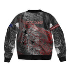 Personalised Cycling New Zealand Sleeve Zip Bomber Jacket Aotearoa Pride Sportswear