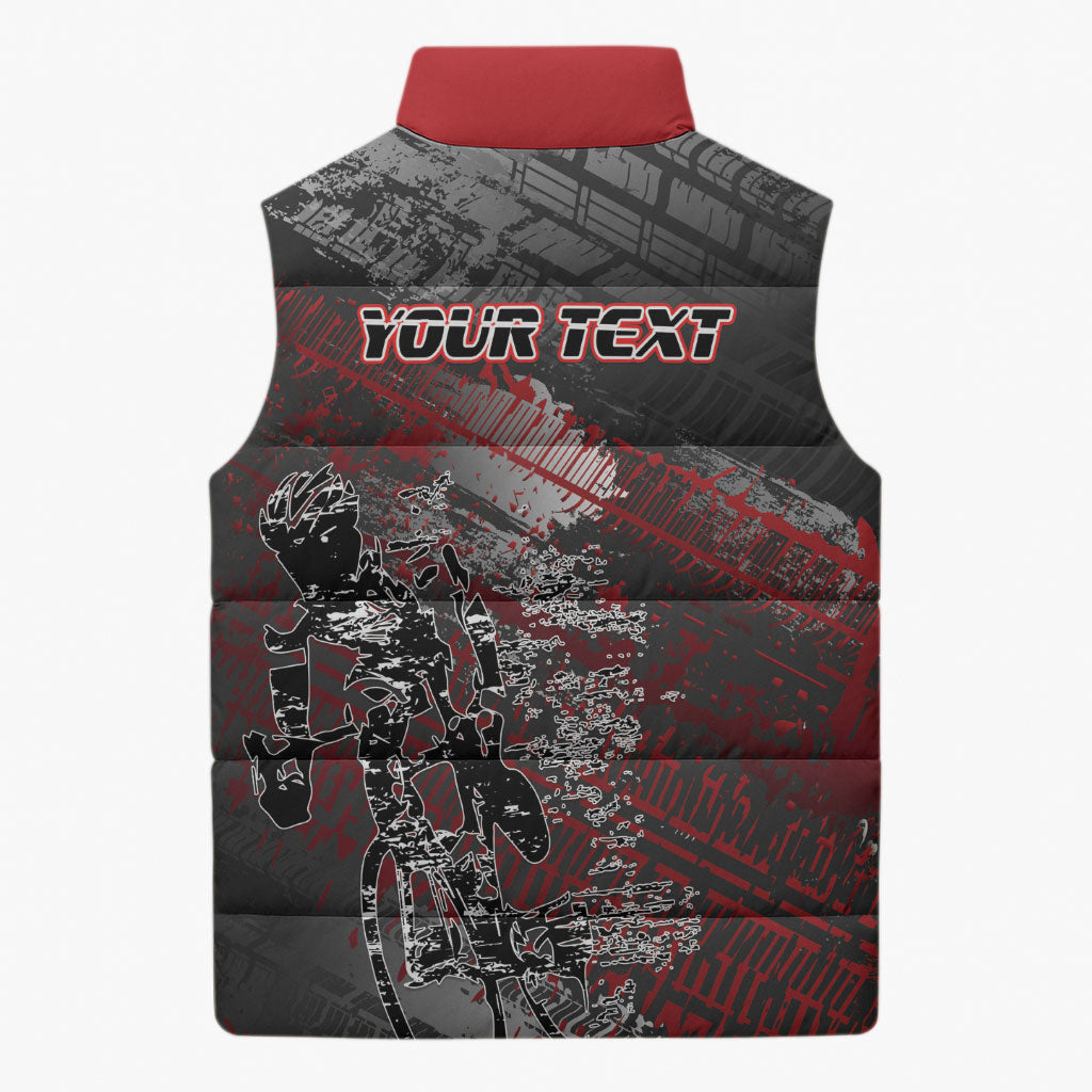Personalised Cycling New Zealand Sleeveless Puffer Jacket Aotearoa Pride Sportswear