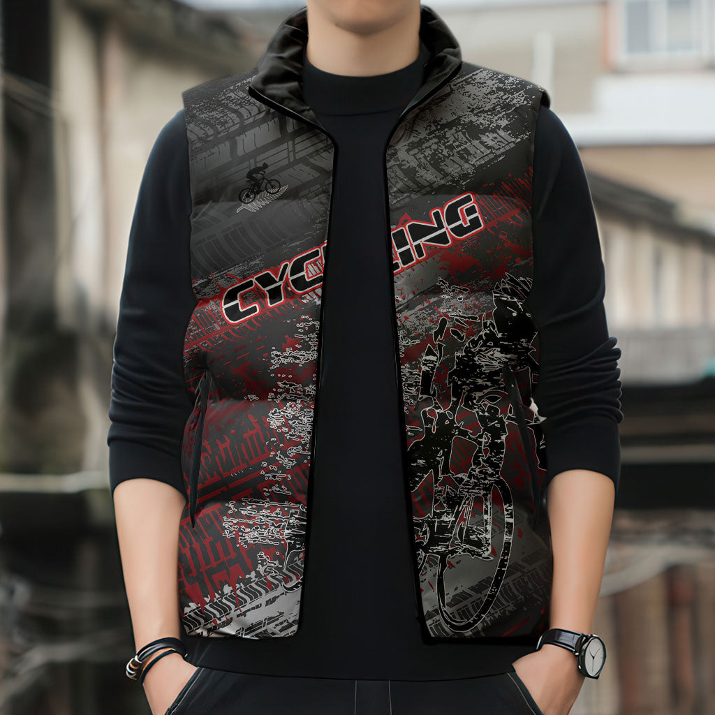 Personalised Cycling New Zealand Sleeveless Puffer Jacket Aotearoa Pride Sportswear