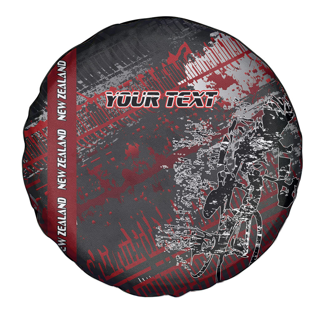 Personalised Cycling New Zealand Spare Tire Cover Aotearoa Pride Sportswear