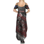 Personalised Cycling New Zealand Summer Maxi Dress Aotearoa Pride Sportswear