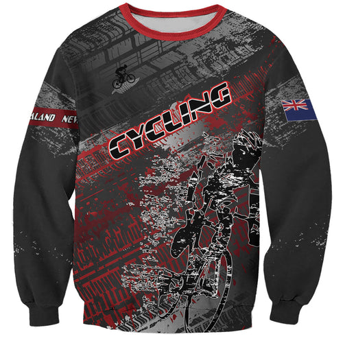 Personalised Cycling New Zealand Sweatshirt Aotearoa Pride Sportswear