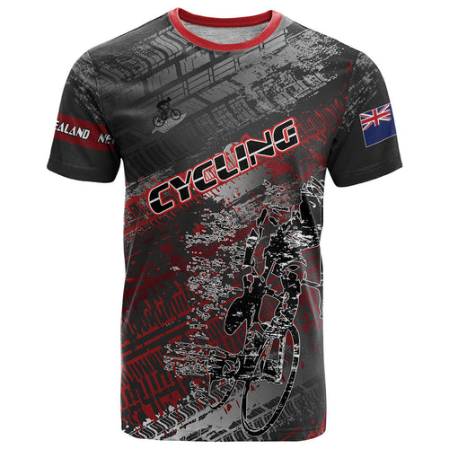 Personalised Cycling New Zealand T Shirt Aotearoa Pride Sportswear