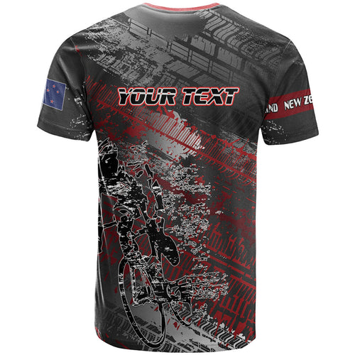 Personalised Cycling New Zealand T Shirt Aotearoa Pride Sportswear