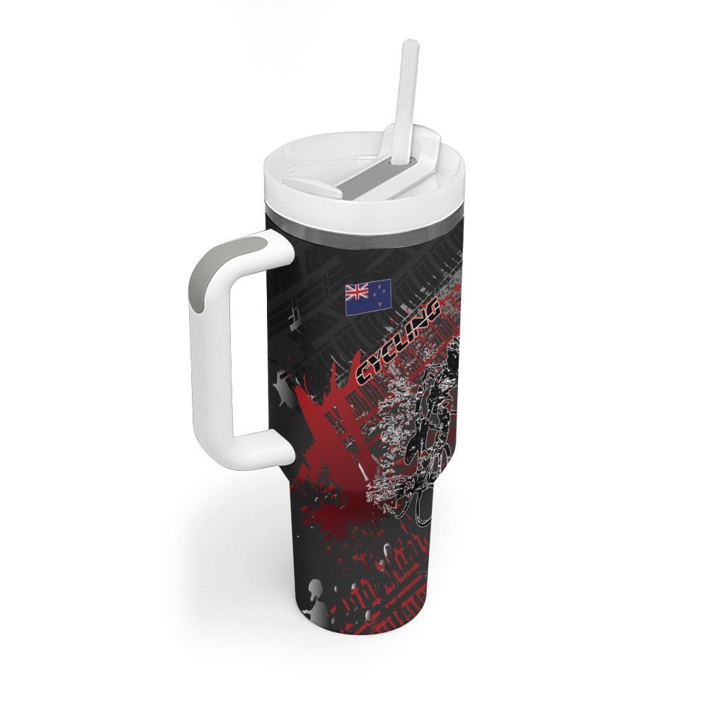 Personalised Cycling New Zealand Tumbler With Handle Aotearoa Pride Sportswear