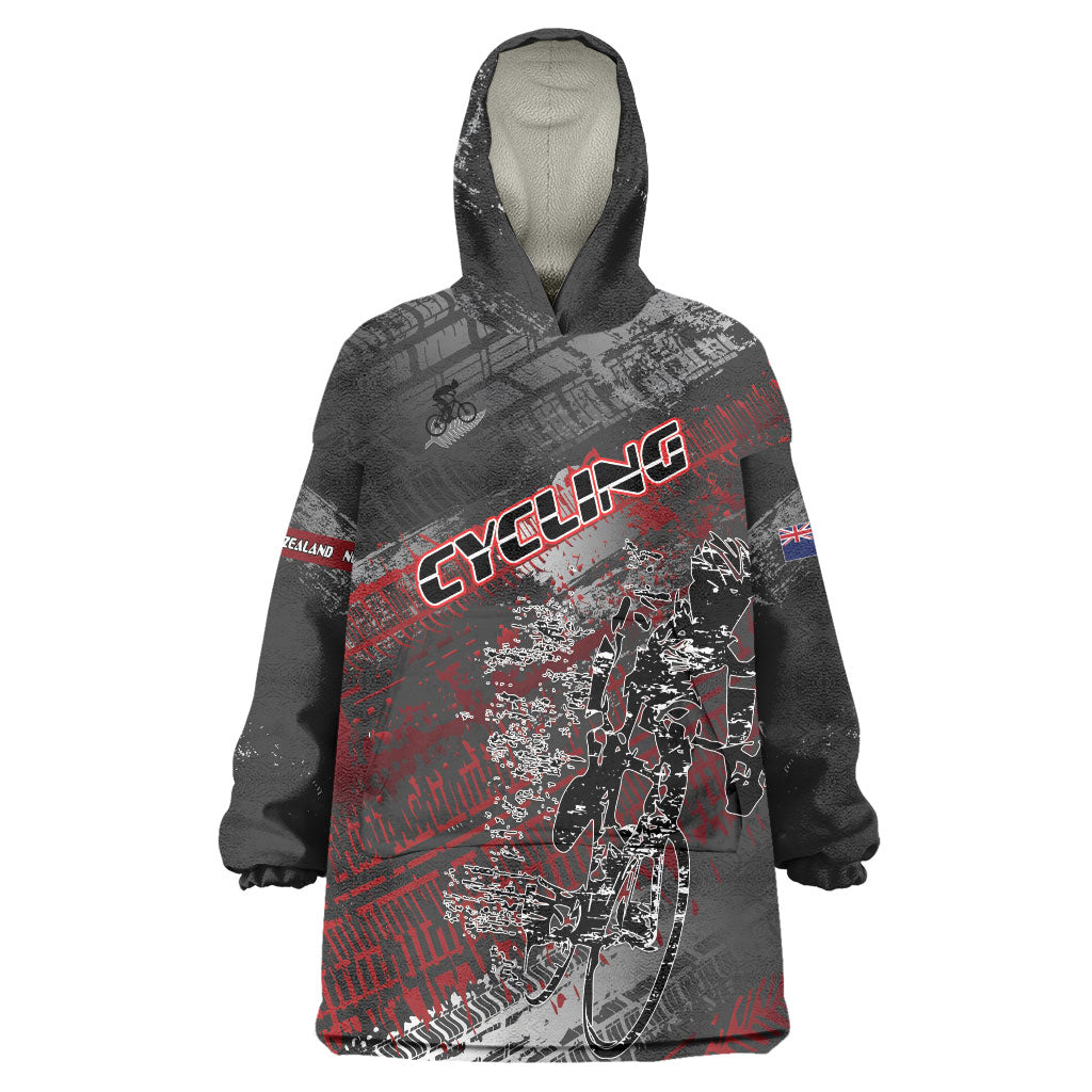 Personalised Cycling New Zealand Wearable Blanket Hoodie Aotearoa Pride Sportswear
