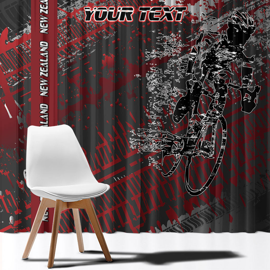 Personalised Cycling New Zealand Window Curtain Aotearoa Pride Sportswear