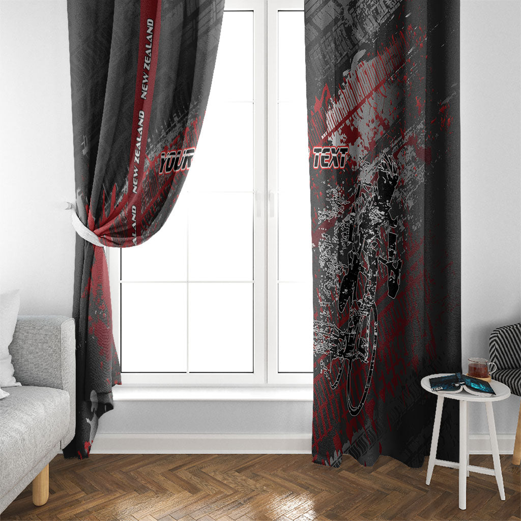 Personalised Cycling New Zealand Window Curtain Aotearoa Pride Sportswear