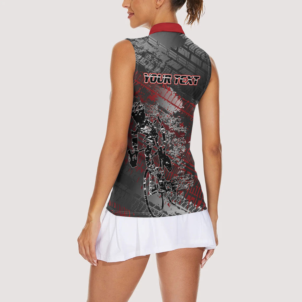 Personalised Cycling New Zealand Women Sleeveless Polo Shirt Aotearoa Pride Sportswear