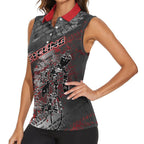 Personalised Cycling New Zealand Women Sleeveless Polo Shirt Aotearoa Pride Sportswear