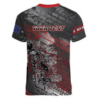 Personalised Cycling New Zealand Women V-Neck T-Shirt Aotearoa Pride Sportswear