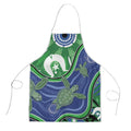 Torres Strait Islands Apron Dhari Turtles Sea Animal Aboriginal Dot Art