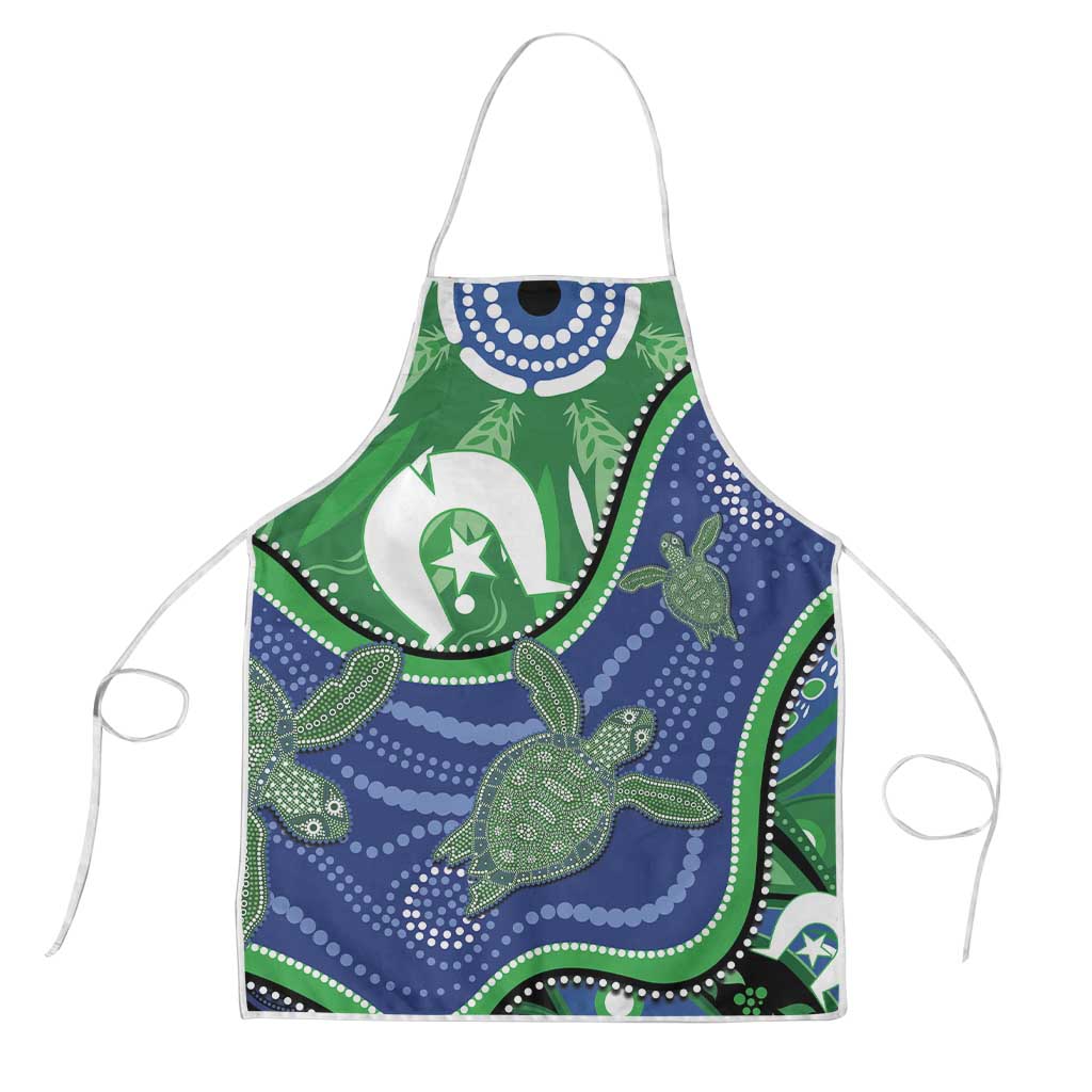 Torres Strait Islands Apron Dhari Turtles Sea Animal Aboriginal Dot Art