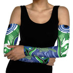 Torres Strait Islands Arm Sleeves Dhari Turtles Sea Animal Aboriginal Dot Art