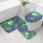 Torres Strait Islands Bathroom Set Dhari Turtles Sea Animal Aboriginal Dot Art