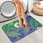Torres Strait Islands Bathroom Set Dhari Turtles Sea Animal Aboriginal Dot Art