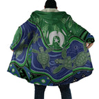 Torres Strait Islands Cloak Dhari Turtles Sea Animal Aboriginal Dot Art