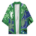 Torres Strait Islands Kimono Dhari Turtles Sea Animal Aboriginal Dot Art