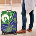 Torres Strait Islands Luggage Cover Dhari Turtles Sea Animal Aboriginal Dot Art