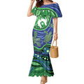 Torres Strait Islands Mermaid Dress Dhari Turtles Sea Animal Aboriginal Dot Art