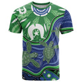 Torres Strait Islands T Shirt Dhari Turtles Sea Animal Aboriginal Dot Art