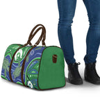 Torres Strait Islands Travel Bag Dhari Turtles Sea Animal Aboriginal Dot Art