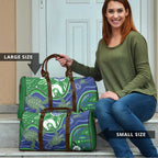 Torres Strait Islands Travel Bag Dhari Turtles Sea Animal Aboriginal Dot Art